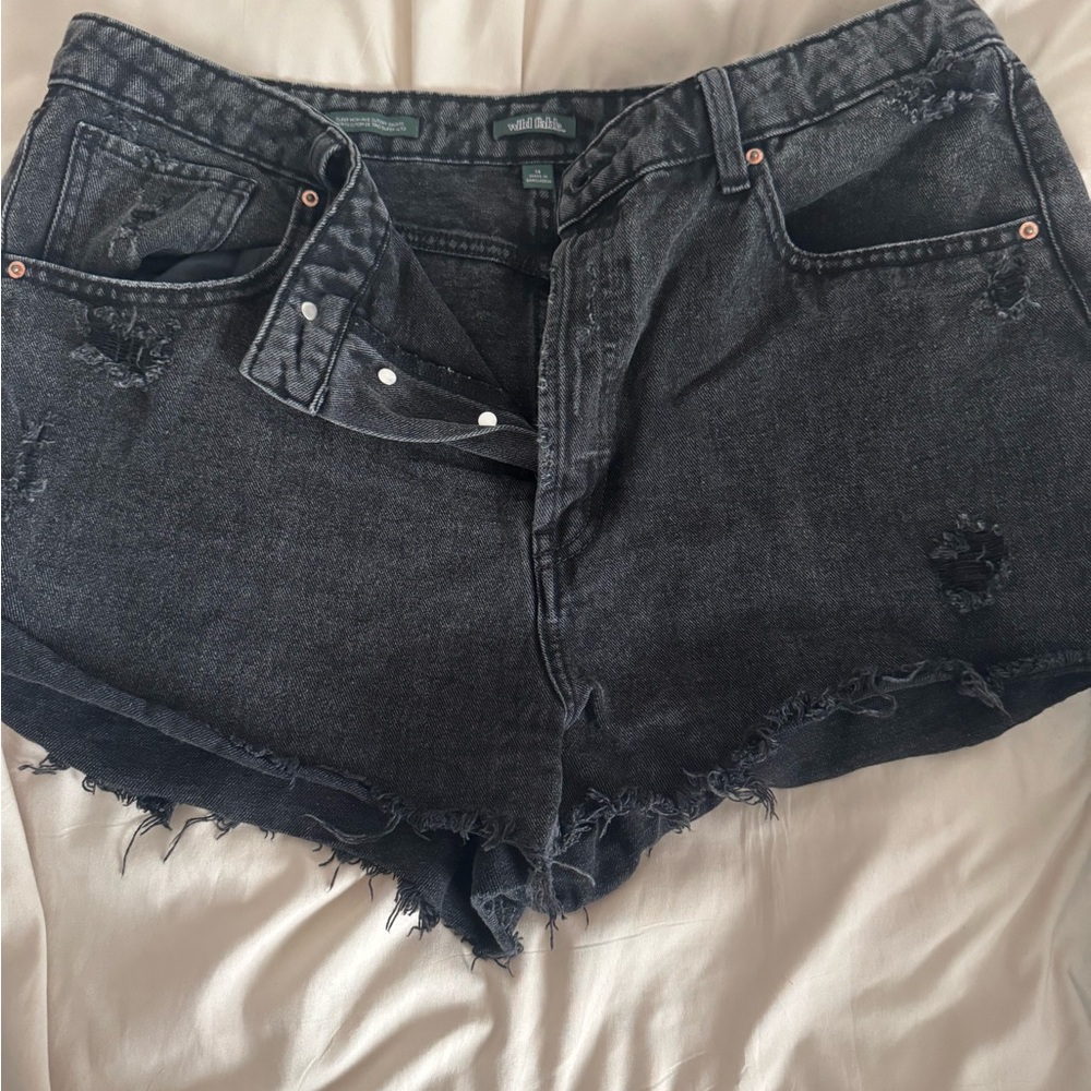 Women's Black Jean Shorts